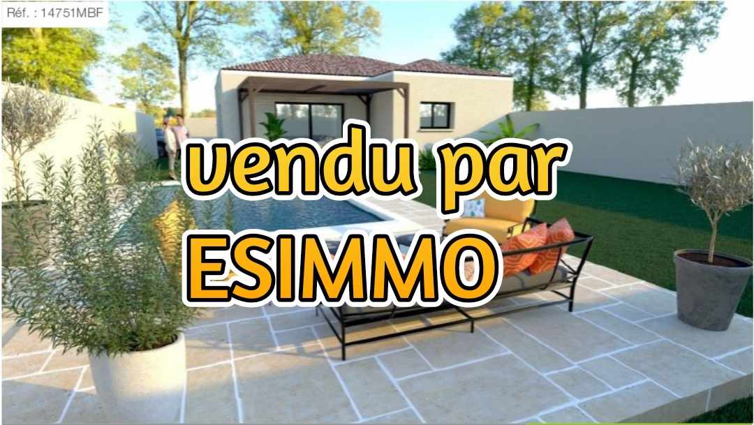 Marignane terrain à bâtir de 485 m2 emprise 30 %